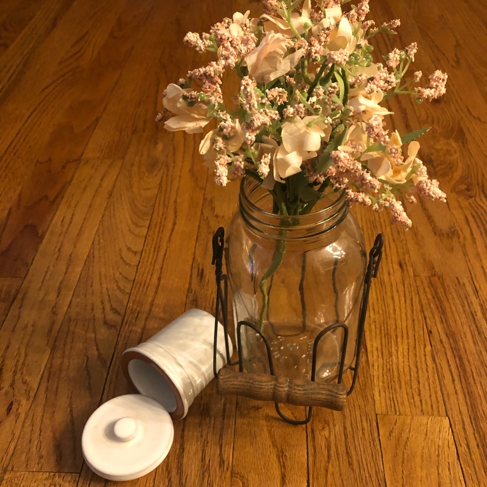 Two Piece Unique Jar Decor